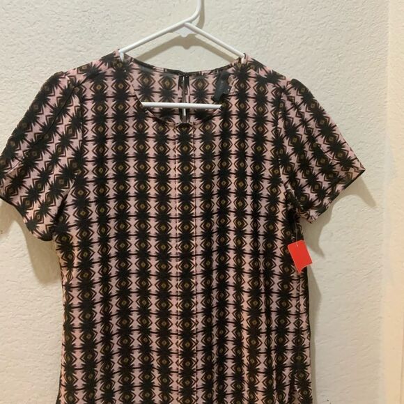 J. Crew women size 4 petal sleeve top shadow diamond - Picture 7 of 7